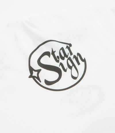 Aries x Champion Sponsor Long Sleeve T-Shirt in White