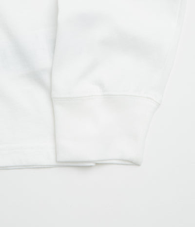 Aries x Champion Sponsor Long Sleeve T-Shirt in White