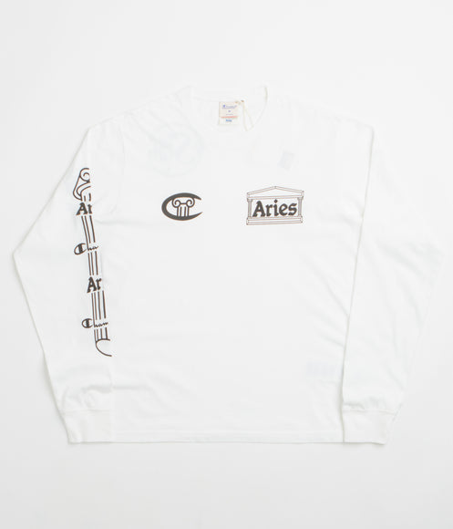 Champion x Aries Stars Long Sleeve T-Shirt - White