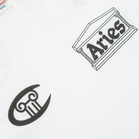 Aries x Champion Stars Long Sleeve T-Shirt in White thumbnail