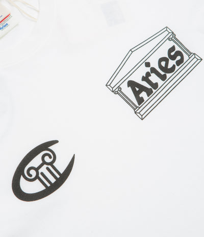 Aries x Champion Stars Long Sleeve T-Shirt in White