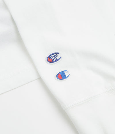 Aries x Champion Stars Long Sleeve T-Shirt in White