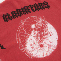 Aries x Champion Worry Crewneck Sweatshirt in Red thumbnail