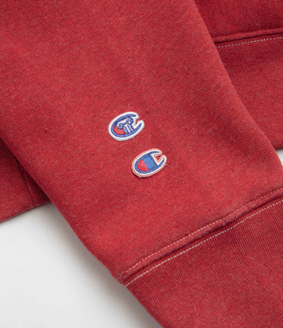 Aries x Champion Worry Crewneck Sweatshirt in Red