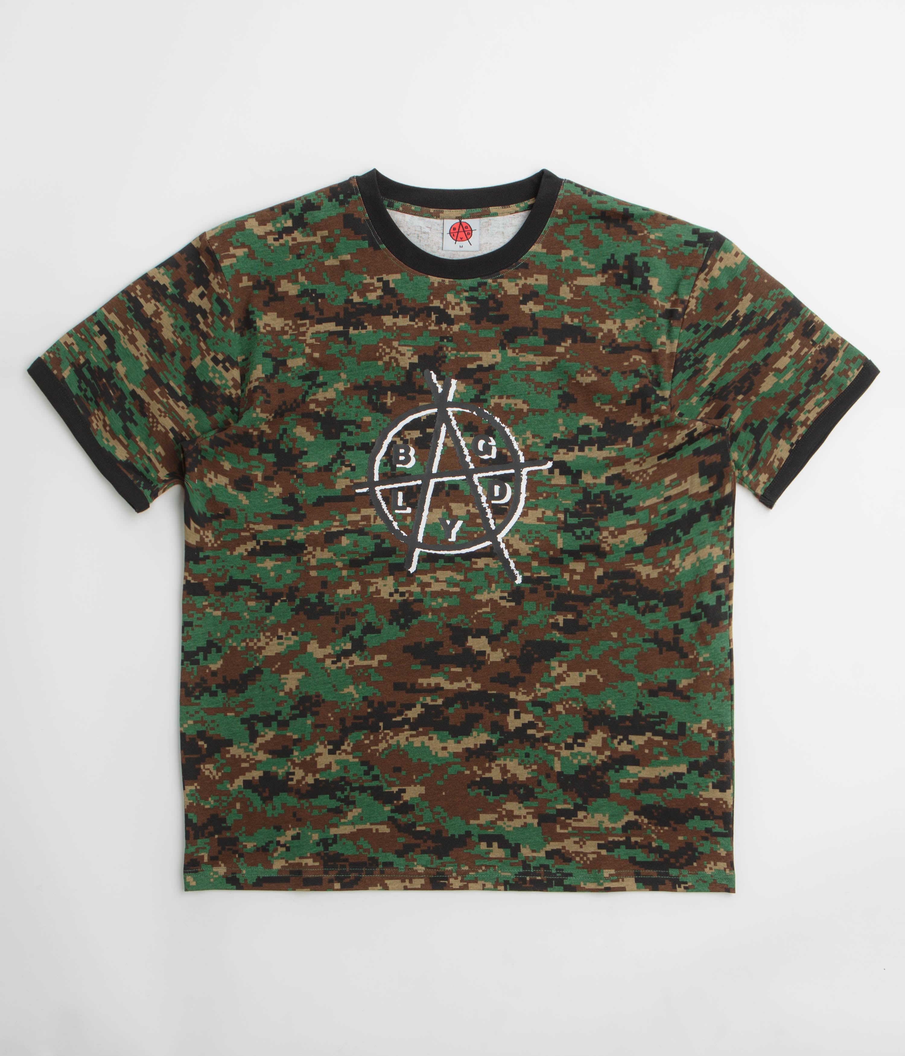 Baglady Bagarchy Ringer T-Shirt in Digi Camo