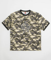 Baglady Bagarchy Ringer T-Shirt in Sand Camo