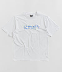 Baglady Bootleg Throw Up Logo T-Shirt in White