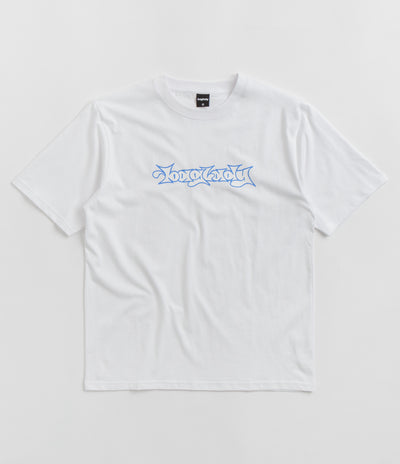 Baglady Bootleg Throw Up Logo T-Shirt in White