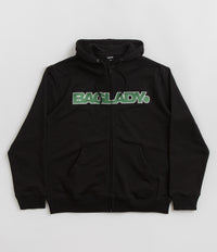 Baglady Full Zip Hoodie in Black