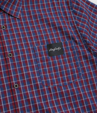 Baglady Plaid Short Sleeve Shirt in Red and Blue