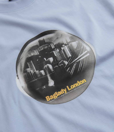 Baglady Survive London T-Shirt in Ice Blue