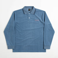 Baglady Thick Corduroy Polo Shirt - Azure Blue thumbnail