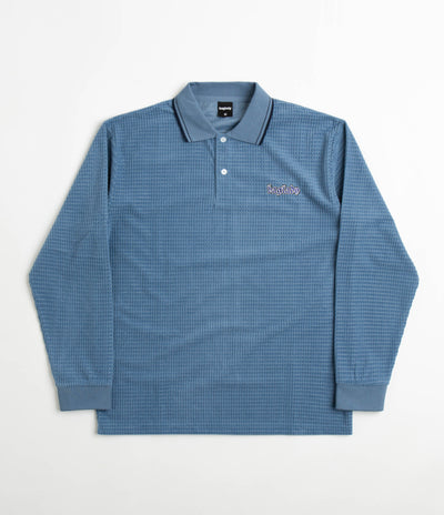 Baglady Thick Corduroy Polo Shirt - Azure Blue