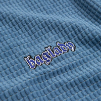 Baglady Thick Corduroy Polo Shirt - Azure Blue thumbnail
