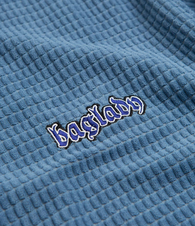 Baglady Thick Corduroy Polo Shirt - Azure Blue