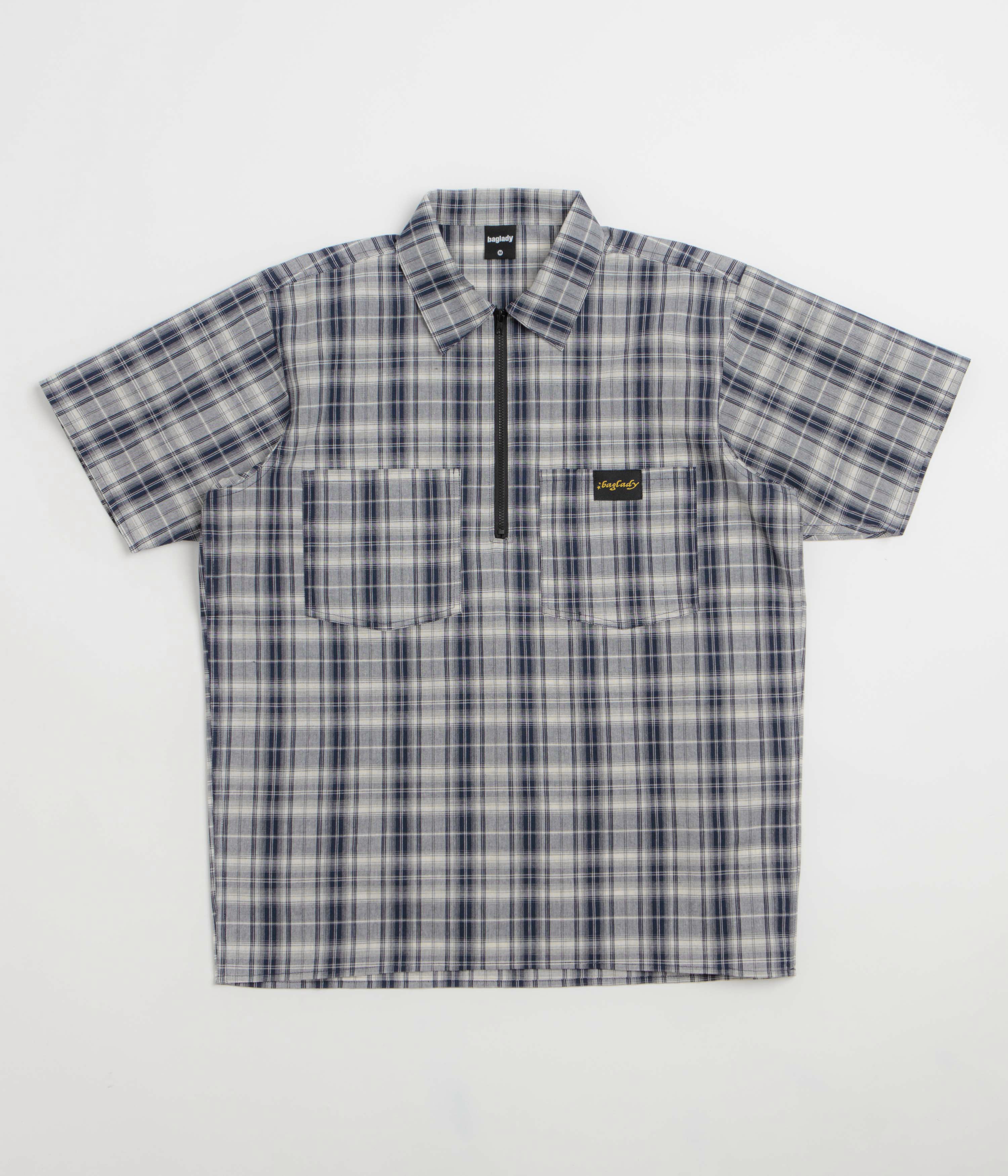 Baglady Workwear Polo Shirt - Dark Plaid