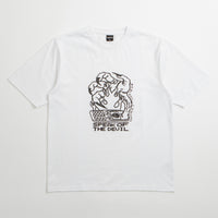 Baglady x DDF Speak Of The Devil T-Shirt in White thumbnail