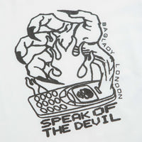 Baglady x DDF Speak Of The Devil T-Shirt in White thumbnail