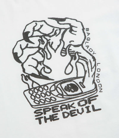 Baglady x DDF Speak Of The Devil T-Shirt in White