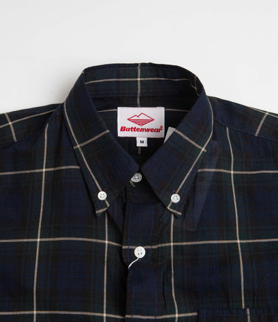 Battenwear BD Scout Shirt in Navy Plaid