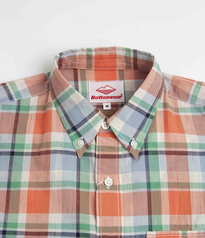 Battenwear BD Scout Shirt in Salmon Plaid