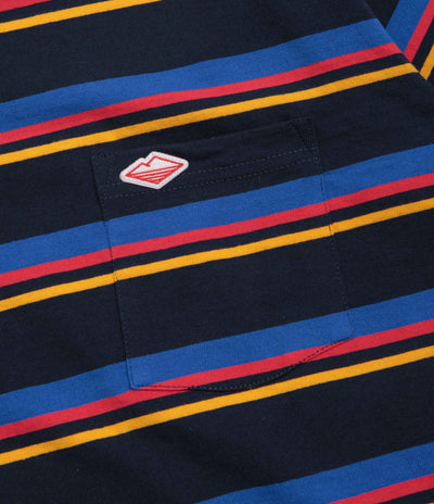 Battenwear Pocket Rugby T-Shirt in Multi Stripe