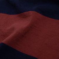 Battenwear Pocket Rugby T-Shirt in Navy and Maroon Stripe thumbnail