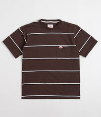 Battenwear Pocket Rugby T-Shirt in Olive Stripe