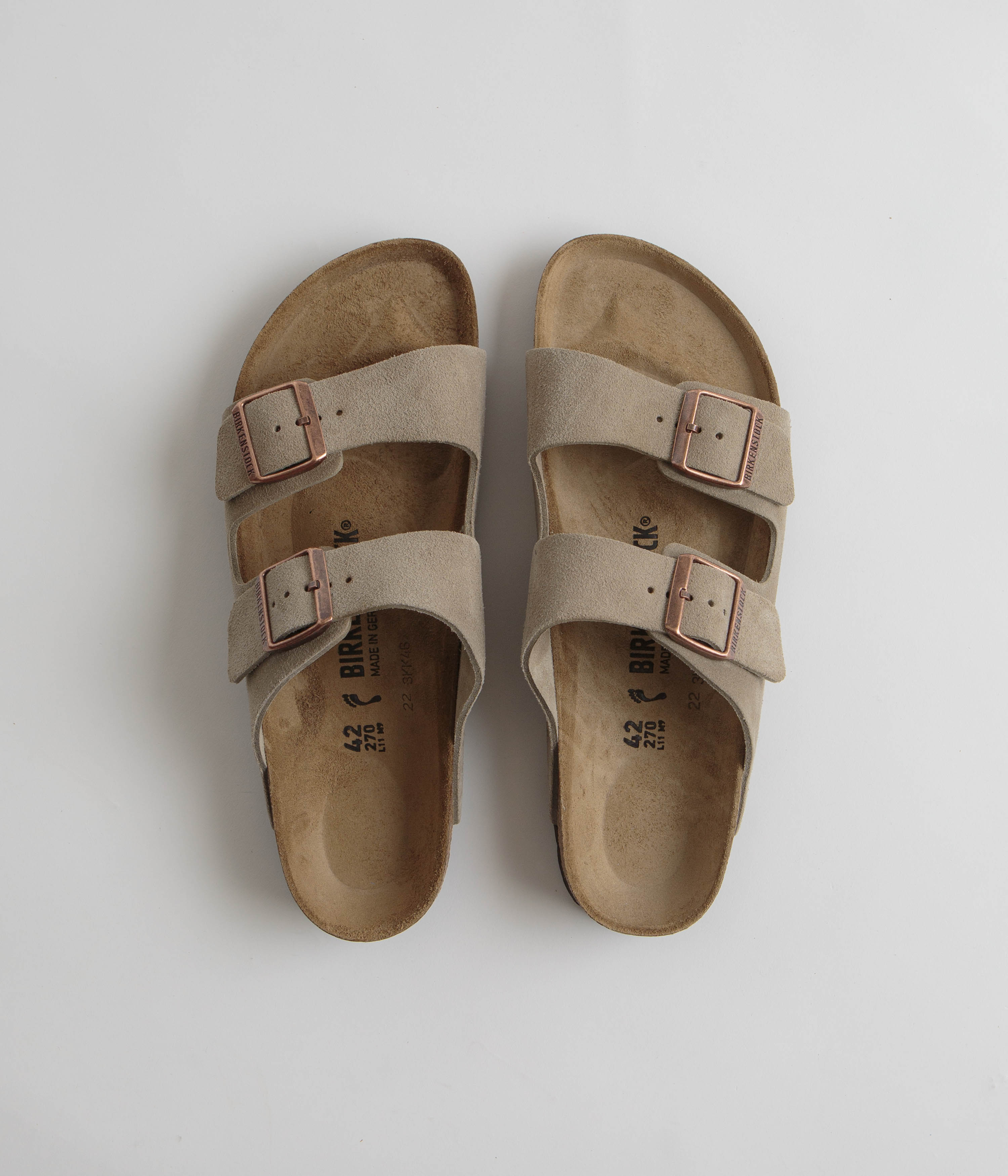 Birkenstock Arizona Narrow Sandals - Taupe | Flatspot