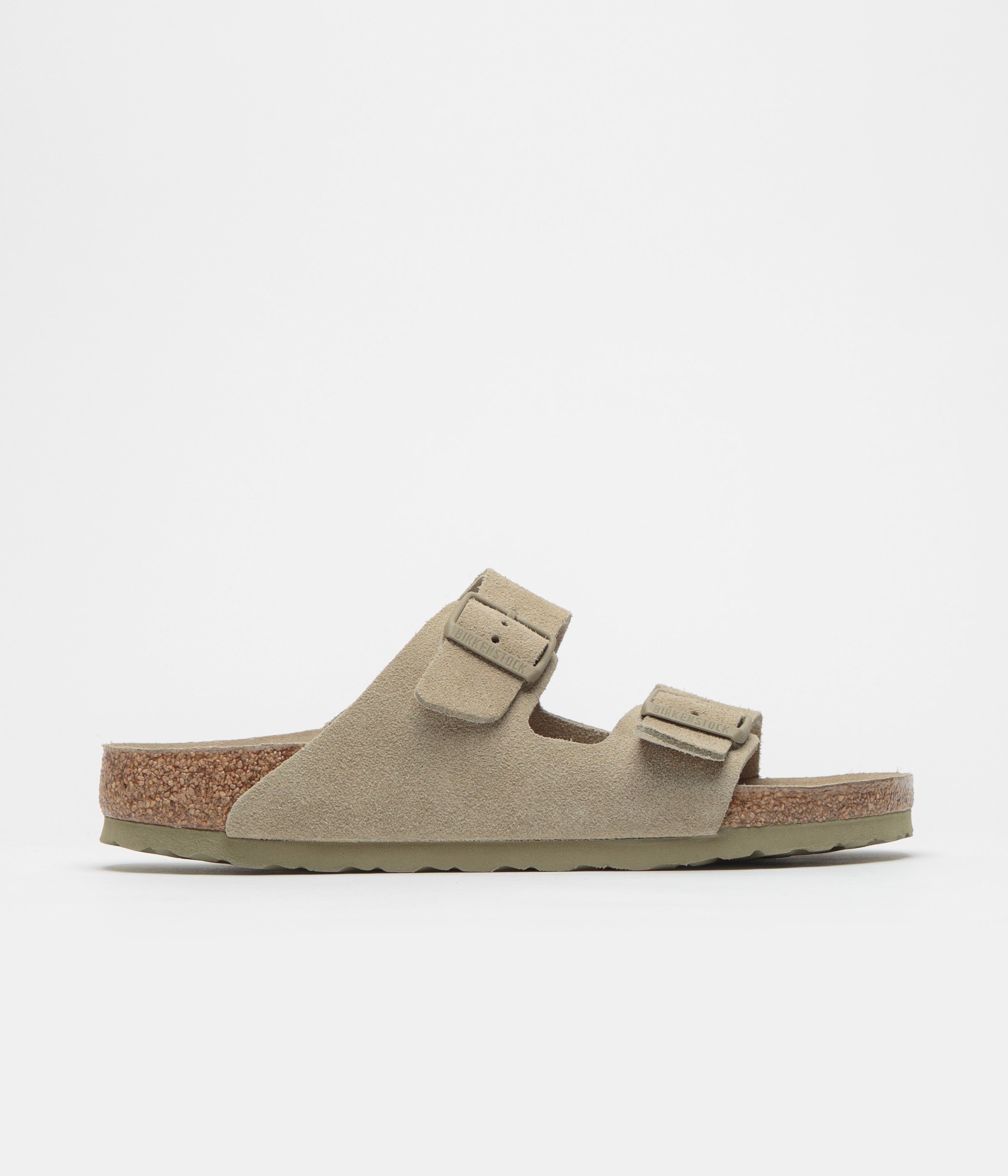 Birkenstock Arizona SFB Narrow Sandals in Faded Khaki