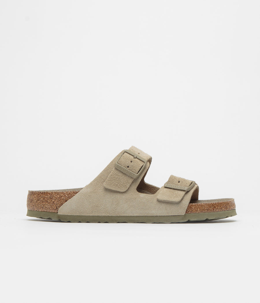 Birkenstock Arizona SFB Sandals in Faded Khaki