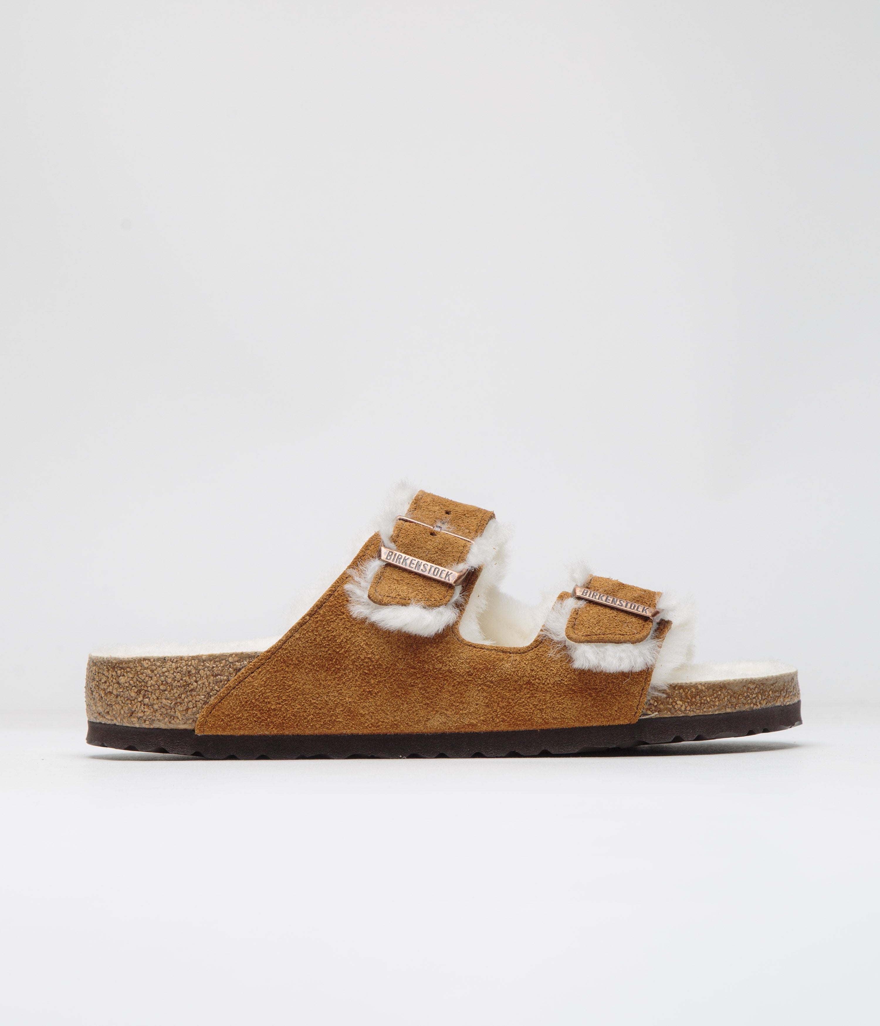 Birkenstock Arizona Shearling Sandals in Mink