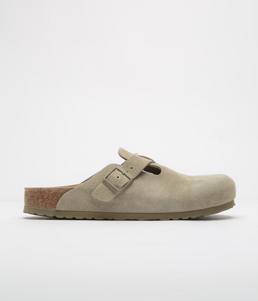 Birkenstock Boston Sandals in Faded Khaki
