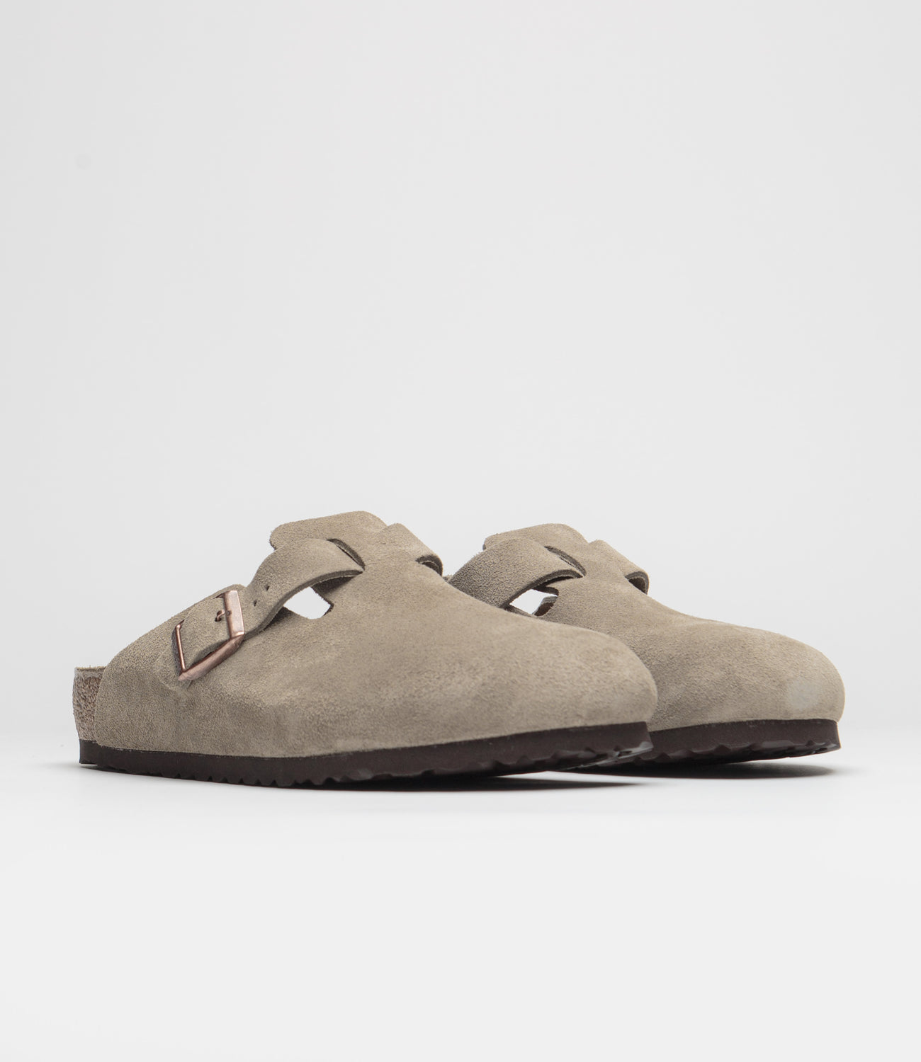 Birkenstock Boston Sandals Taupe Order by 3pm for Free Next Day Delivery Flatspot