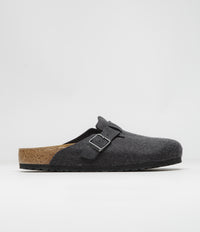 Birkenstock Boston Wool Sandals in Anthracite