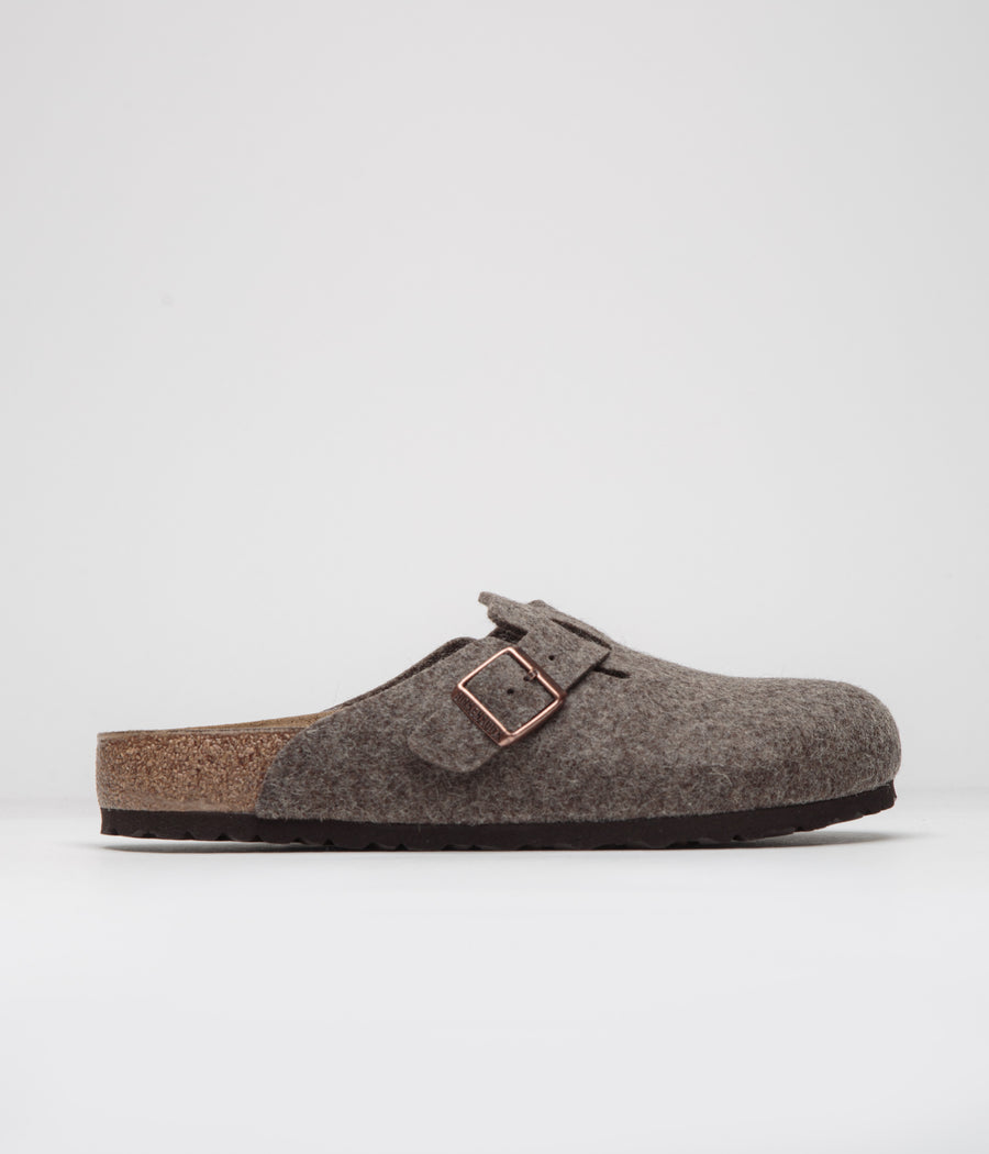 Birkenstock Boston Wool Sandals in Cacao