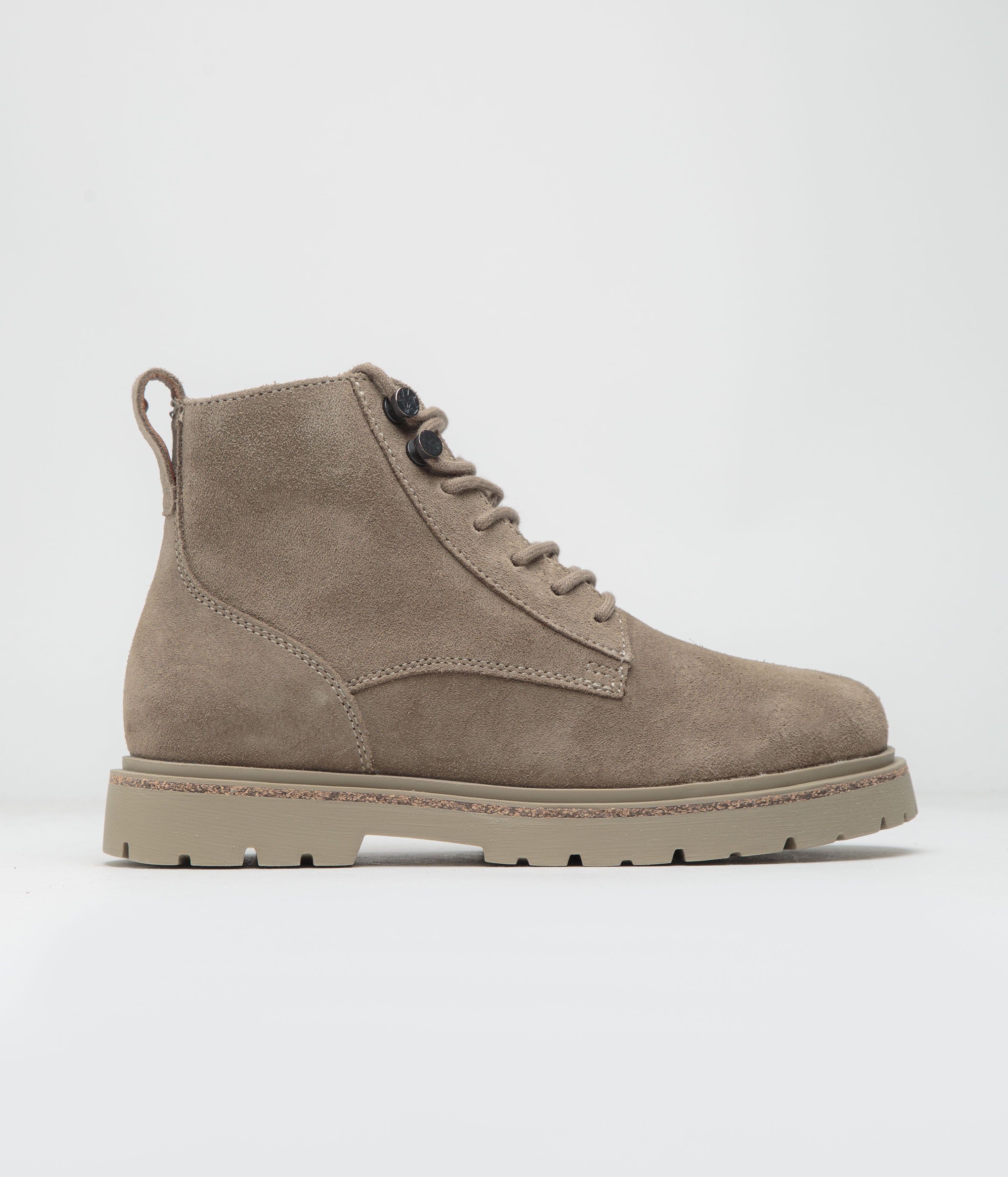 Birkenstock Womens Highwood Lace Mid Shoes in Taupe