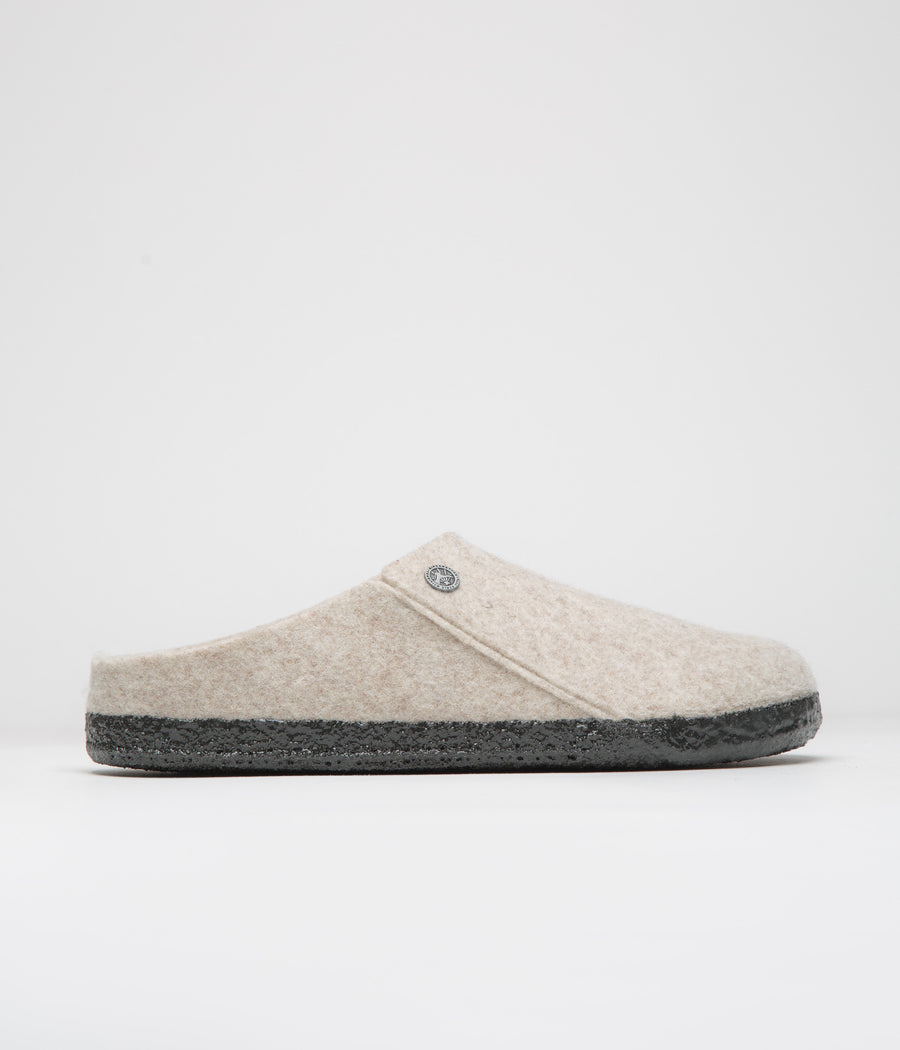 Birkenstock Zermatt Shearling Felt Slippers in Eggnog