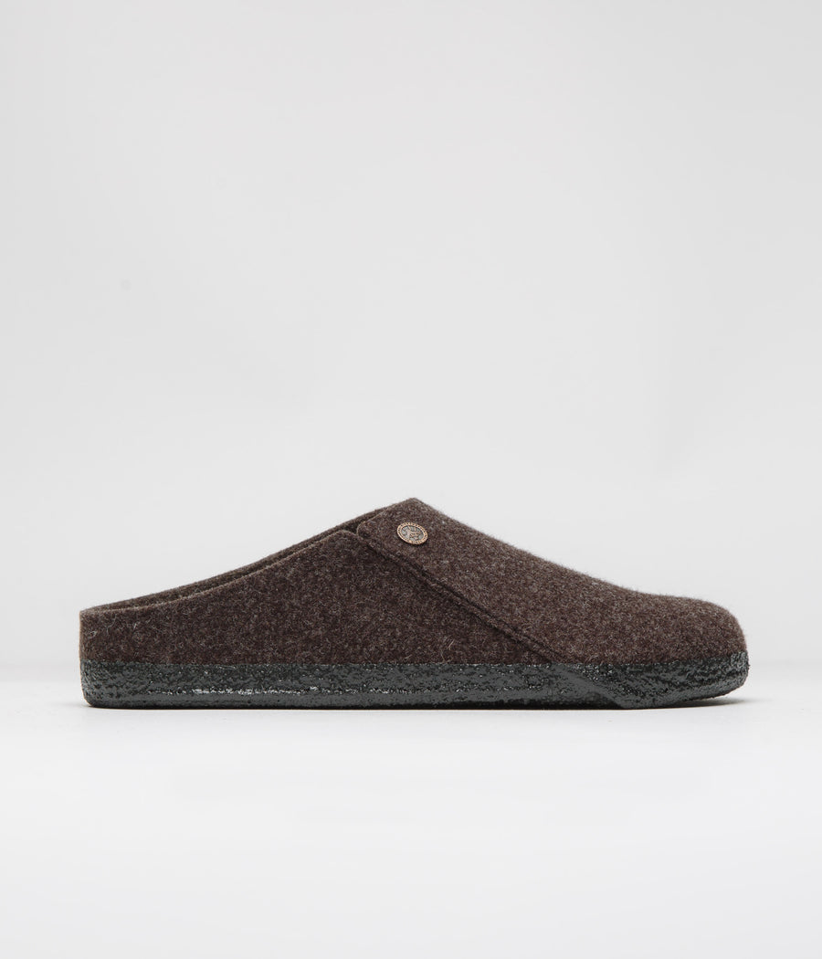 Birkenstock Zermatt Shearling Felt Slippers in Mocha