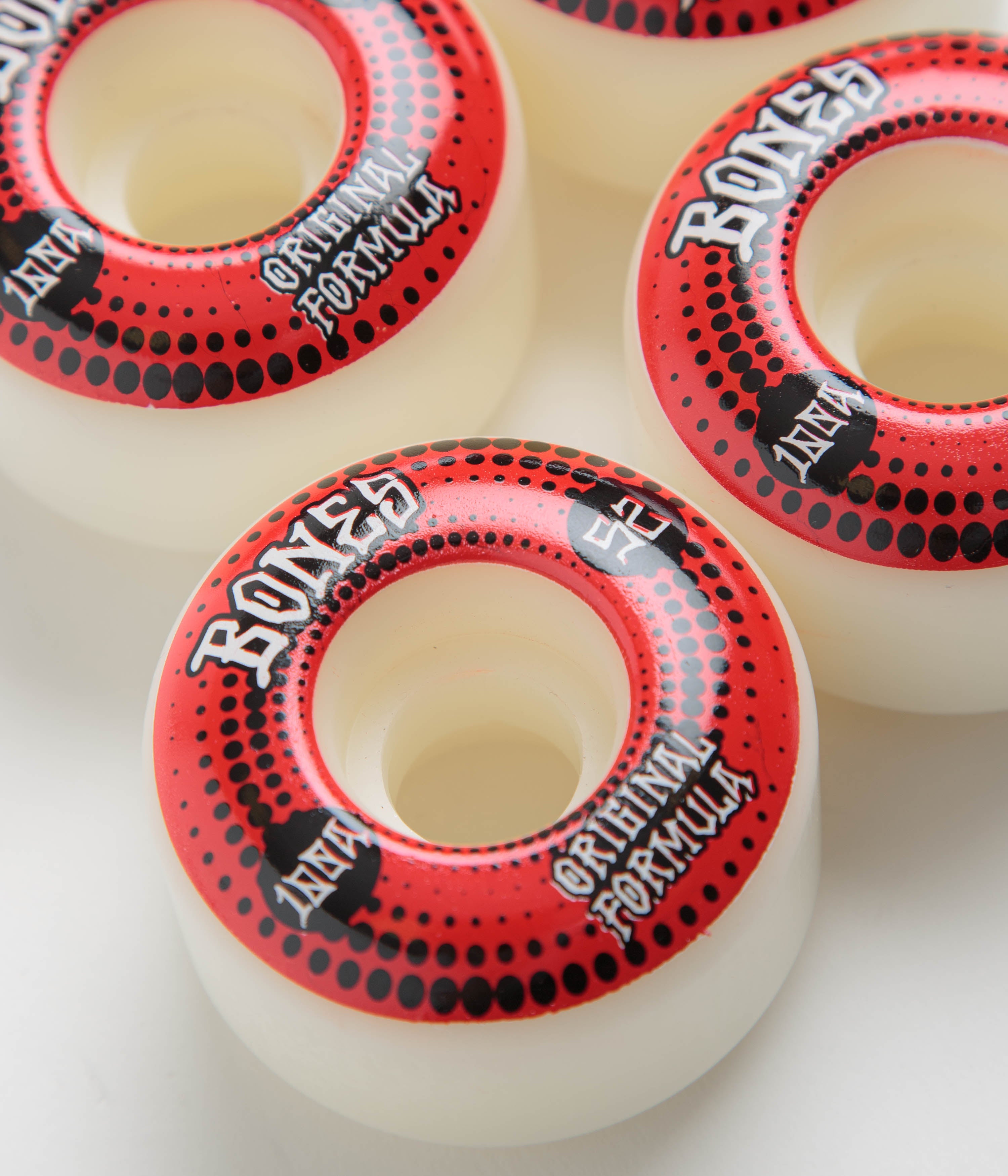 Bones OG Formula Originals 100A V4 Wide Wheels - White - 52mm | flatspot