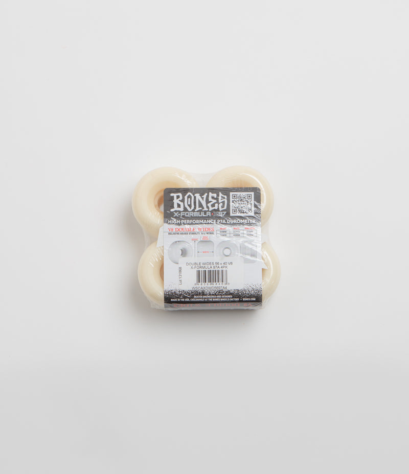 Bones X-Formula 97A V8 Double Wide Wheels - White - 56mm, view 13