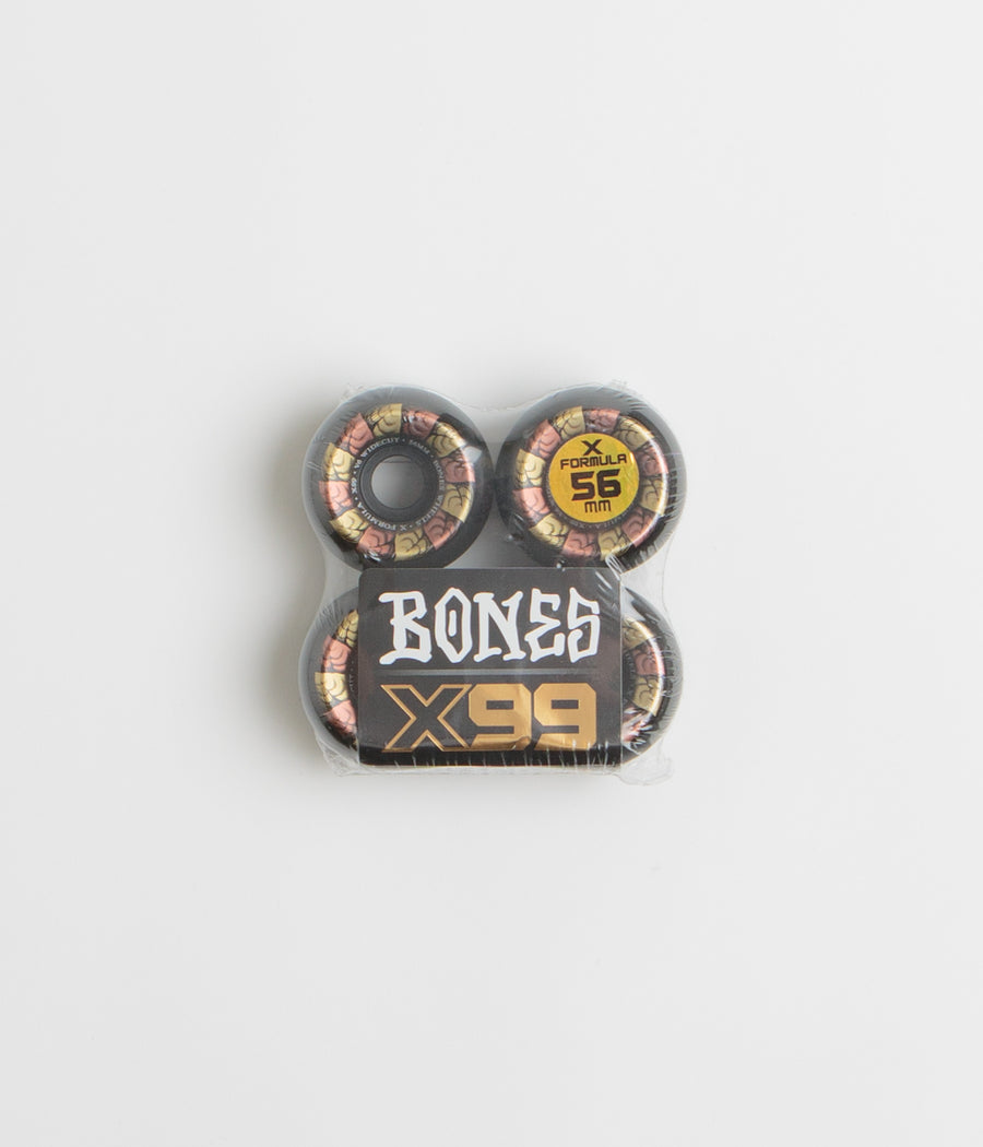 Bones X-Formula Leaving 99A V6 Widecut Wheels in Black and 56mm