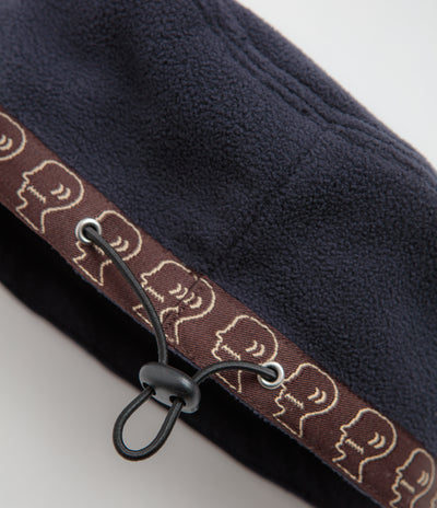 Brain Dead Adjustable Polar Fleece Beanie - Navy