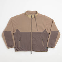Brain Dead Double Zip Polar Fleece Jacket - Brown thumbnail