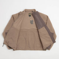 Brain Dead Double Zip Polar Fleece Jacket - Brown thumbnail