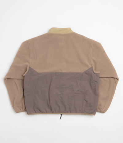 Brain Dead Double Zip Polar Fleece Jacket - Brown
