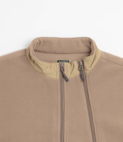 Brain Dead Double Zip Polar Fleece Jacket - Brown