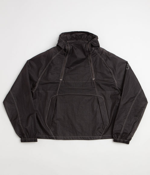 Brain Dead Double Zip Pullover Smock Jacket - Smoke