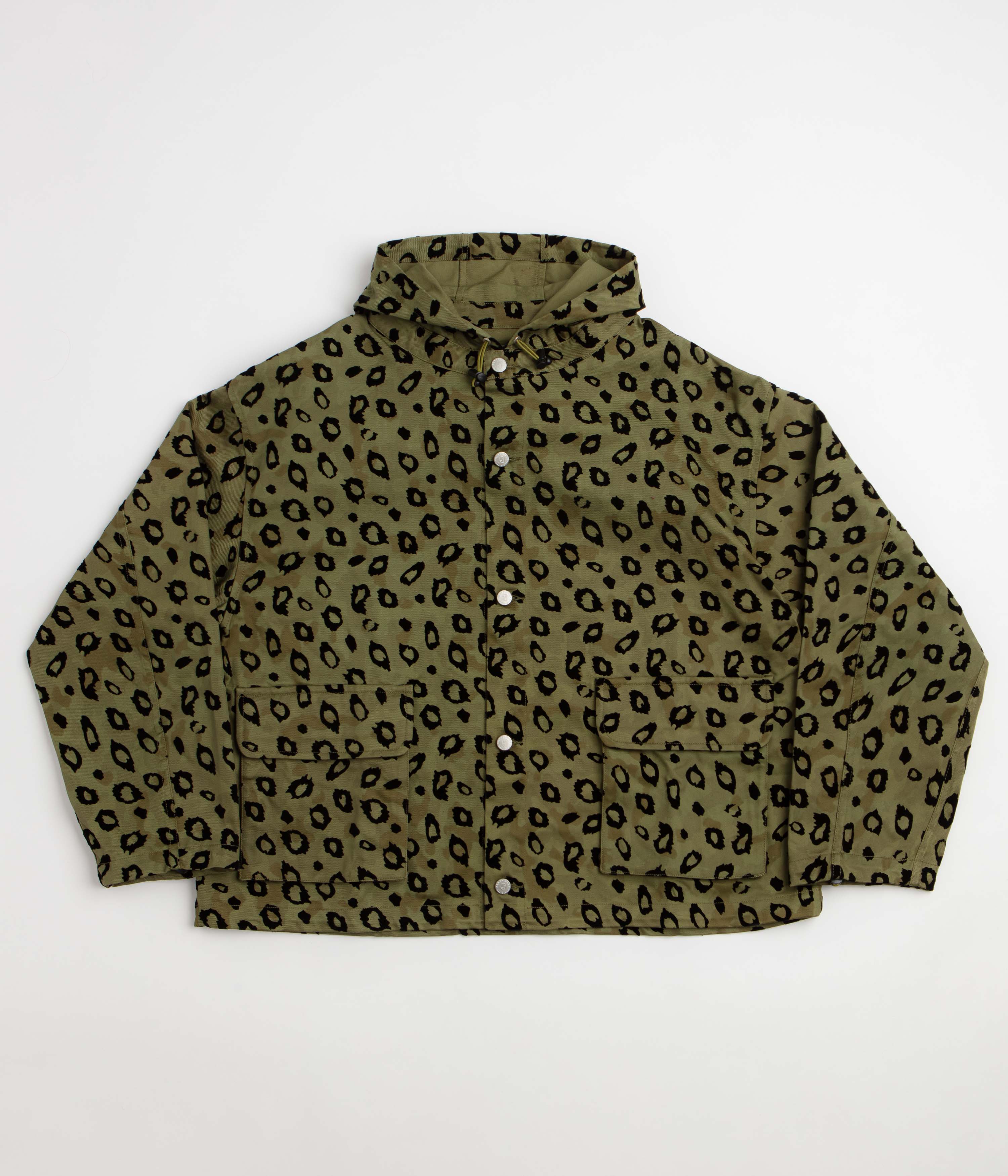 Brain Dead Hooded Chore Coat - Leopard Camo