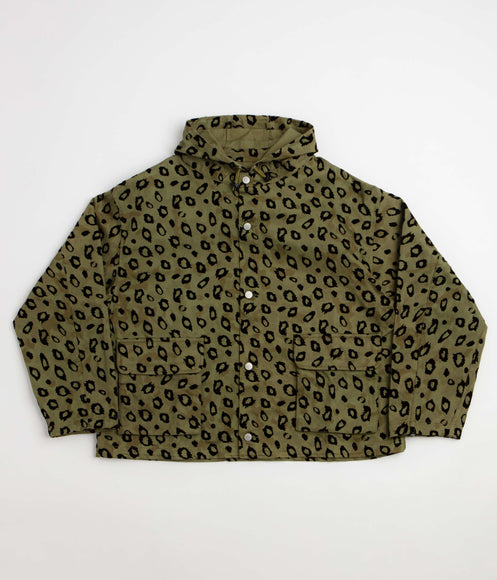 Brain Dead Hooded Chore Coat - Leopard Camo